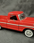 MOTORMAX 1969 FORD F-100 PICKUP TRUCK RED 1/24 (1:24) DIECAST NO BOX