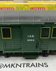 LGB 3019N Postal/Baggage Car w/Metal Wheels & Lights G Scale NOS LN Box