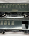 Bachmann 17 G Southern Passenger Car G Scale 2 pcs metal wheels EX