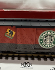 LGB 49670 Starbucks Coffee Single Door Box Car G Scale