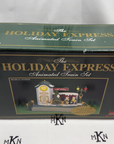 New Bright 384-10 Holiday Express MUSICAL TRAIN STATION clock tower Christmas