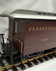 LGB 32843 PENNSYLVANIA TRUSS ROD BAGGAGE PASSENGER CAR G SCALE metal wheels