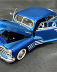 1948 Chevy Aerosedan Fleetline 1/24 Scale Diecast Model by MotorMax - Blue