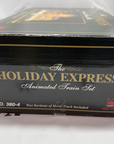 New Birght 380-4 Holiday Express Animated Train Set Log Mill Wood Car New G