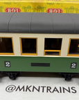 LGB 3008 Passenger Coach Green White 2nd Class Vintage Unmarked G Scale NOS New