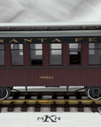 LGB 38805 Santa Fe Passenger Coach Car Burgundy Metal wheels lighted G Scale LN