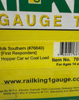 MTH 70-75054 Rail King First Responders Norfolk Southern 4 Bay Hopper G Scale