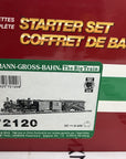 LGB 72120 G Scale Pennsylvanian RR Forney Set: Steam Loco & 2 Cars LN Complete