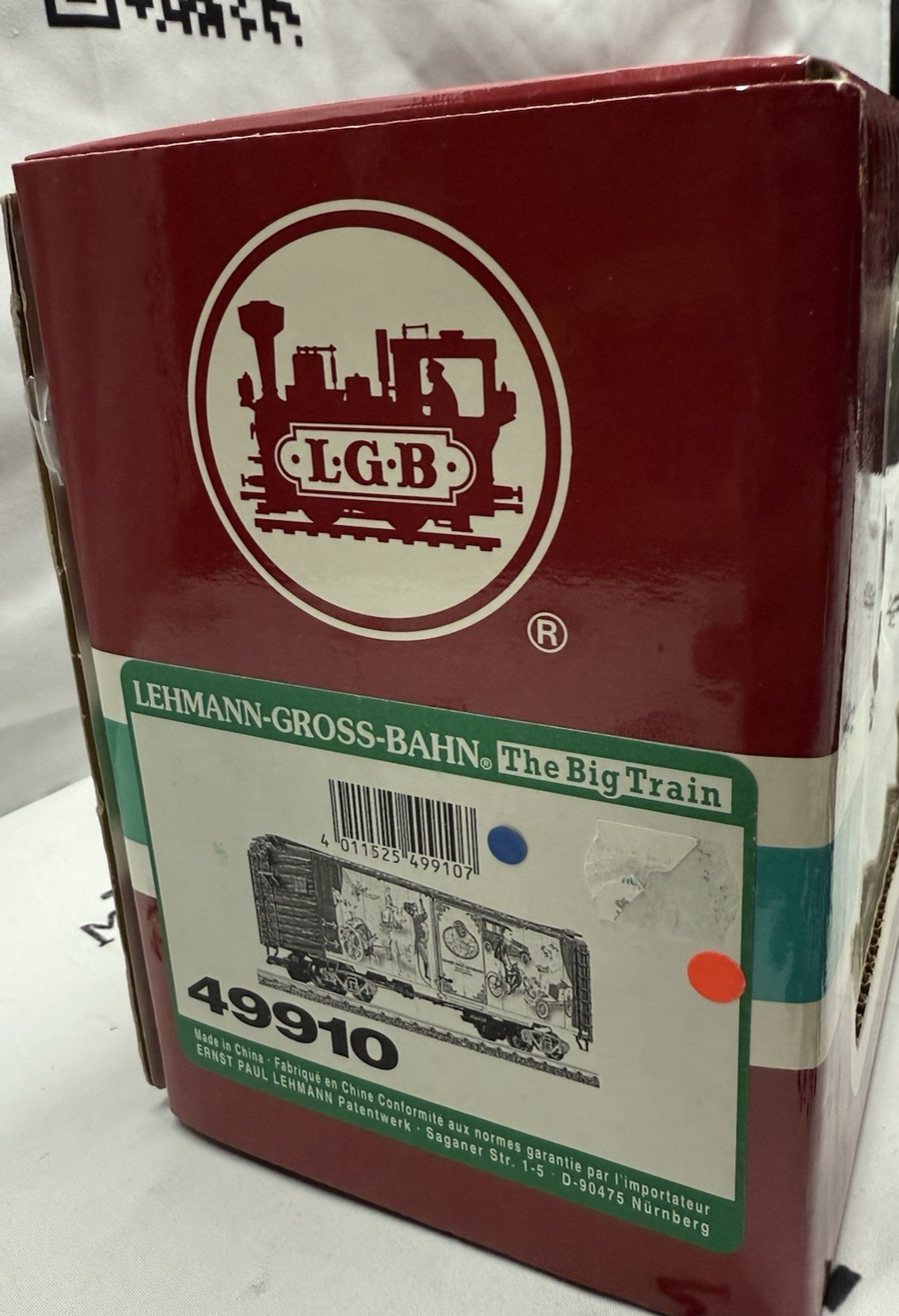 LGB 49910 Lehmann Signature Limited Ed. Toy Box Car G Scale New