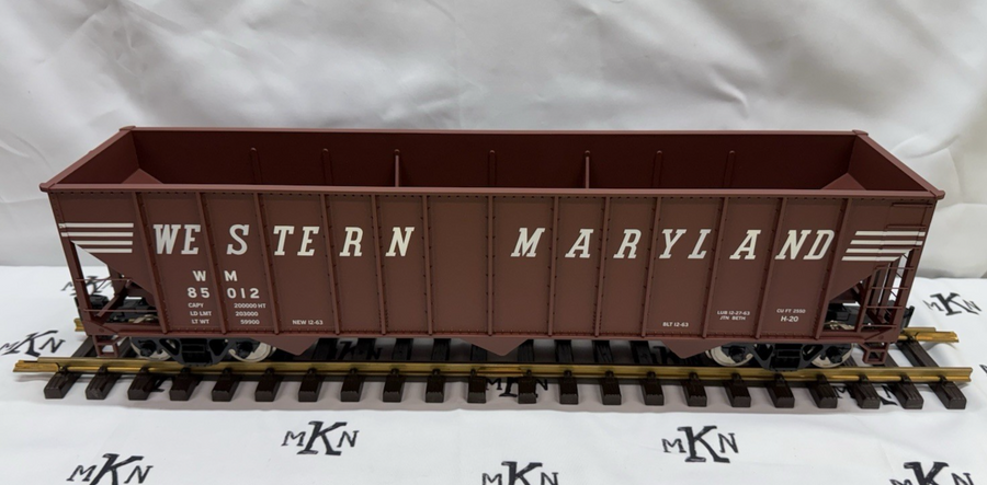 Aristocraft ART- 41495 WESTERN MARYLAND 100 Ton Hopper Car G Scale LN/Box