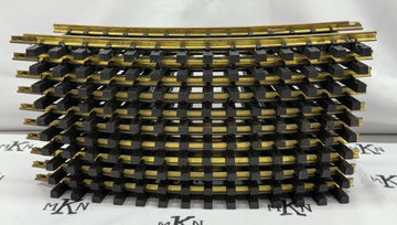 Aristo-Craft ART-30100 US Style 4' Diameter (10) Curved Brass Track G Scale LN