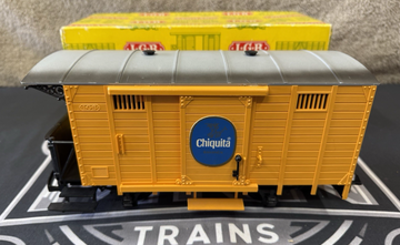 LGB 4033 G Scale Chiquita Boxcar Box Old Stock Ex Early Years yellow