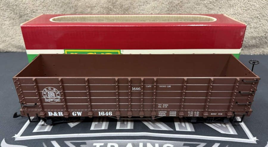 LGB 4073 Denver & Rio Grande Western High-Sided Wooden Gondola 1646 G Scale