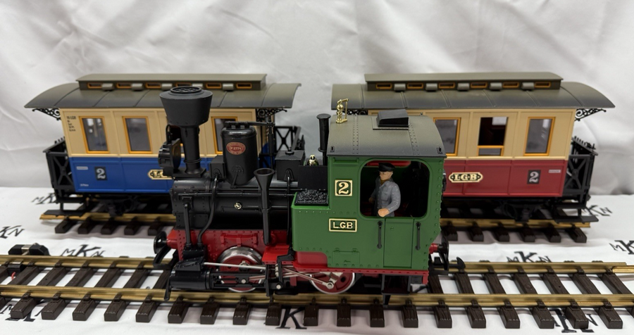 LGB  23301 Passenger Train Starter Set Tested Smoke EX Train Only G Scale
