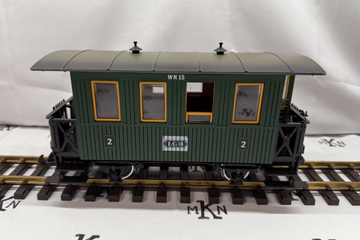 LGB 3106 GREEN 2nd Class PASSENGER COACH Car G Scale Metal Wheels