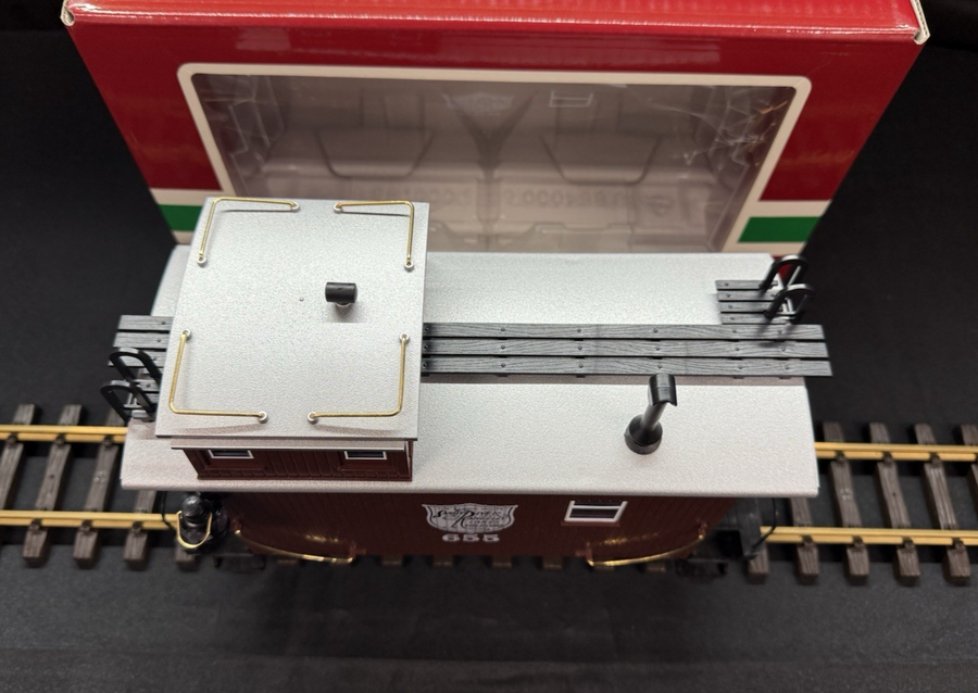 LGB 46655 SR&RL Sandy River Rangeley Lakes Caboose Metal Wheels Knuckles G Scale