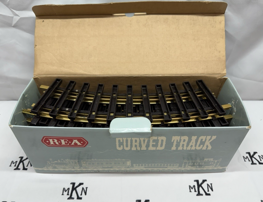 Aristo Craft REA Art 11100 CURVED TRACK BRASS 11 total pieces in box G Scale