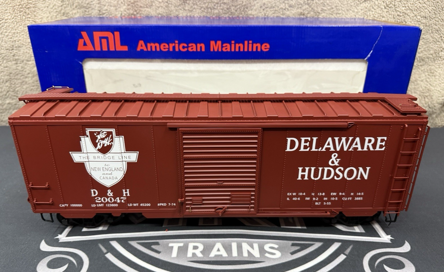American Mainline G401-14 Delaware & Hudson Steel Box Car #20047 Accucraft LN