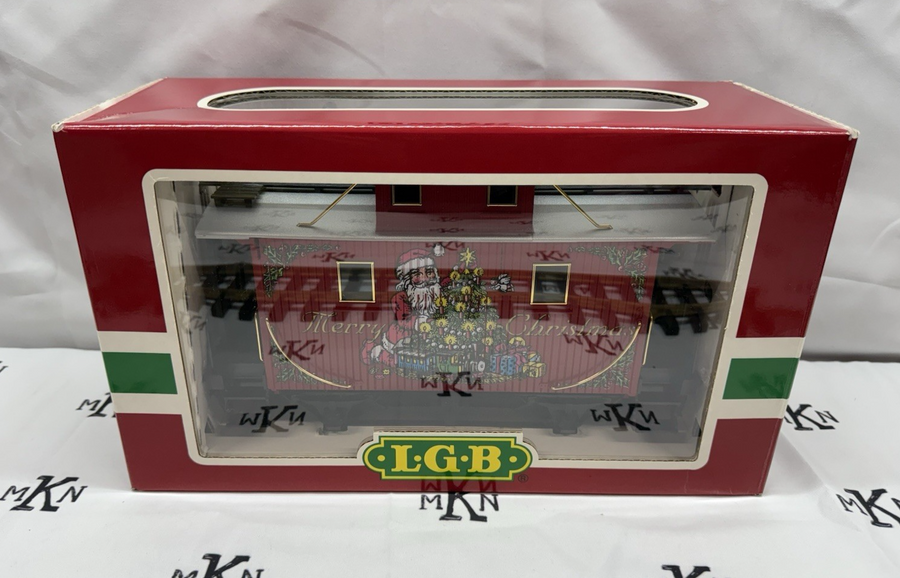 LGB 44650 Christmas Santa Tree Train Caboose G Scale