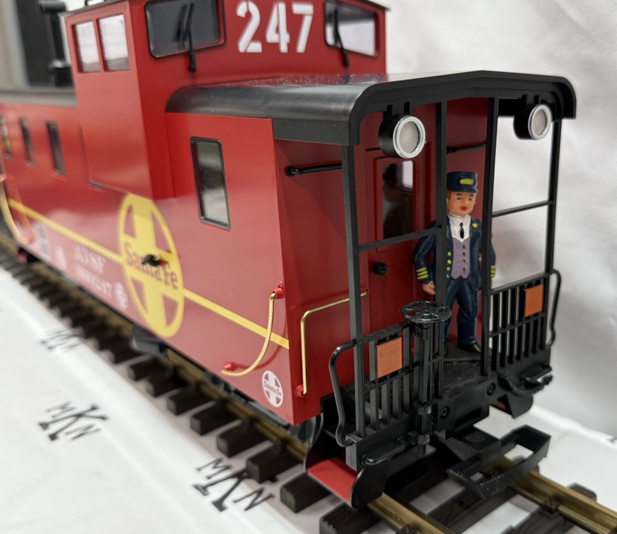 LGB 43714 Santa Fe Caboose Red #999217 G Scale NIB/Sleeve