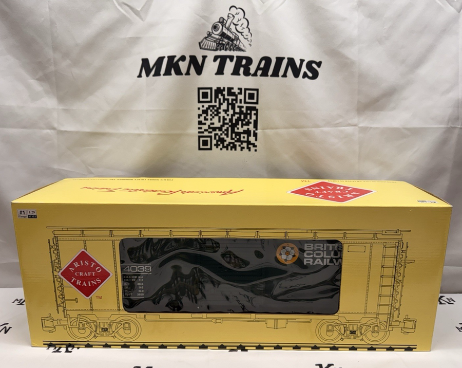 Aristo-Craft 46058 British Columbia Boxcar #4039 Metal Wheels G Scale