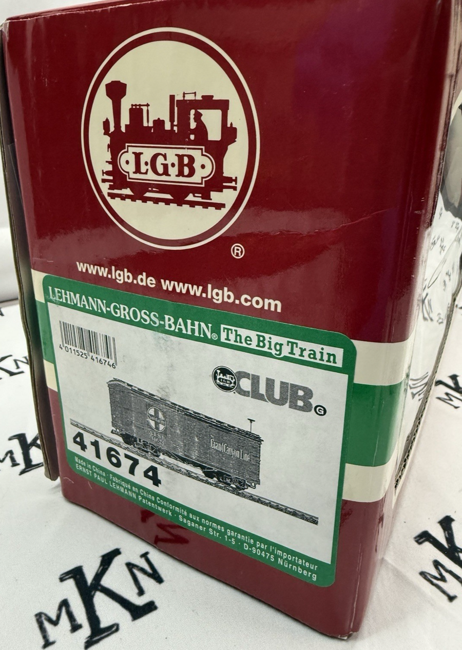 LGB 41674 Santa Fe Grand Canyon Line Box Car CLUB Members NIB/Sleeve G Scale