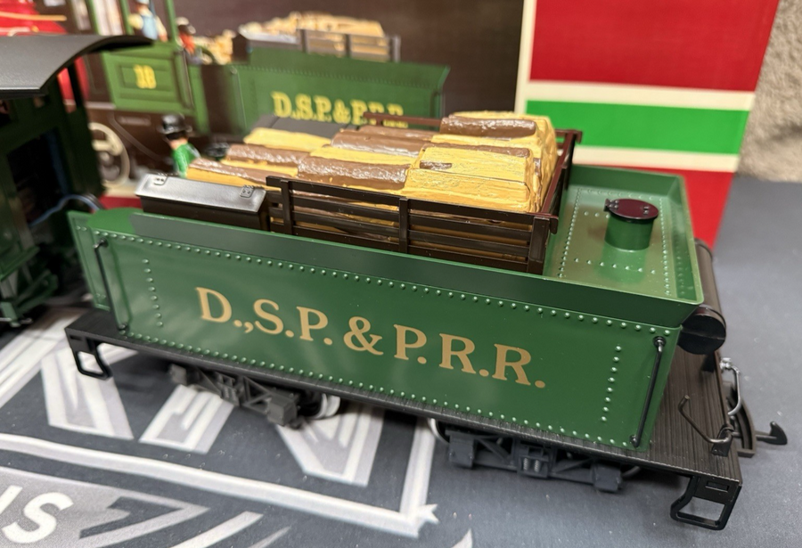 LGB 2018D DSPPRR Mogul Steam Engine w/Tender Tested LN/Box New Tire G Scale
