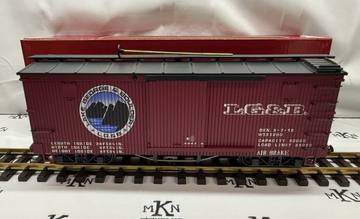 LGB 4267 S Lake George & Boulder Box Car w Sound LN/box