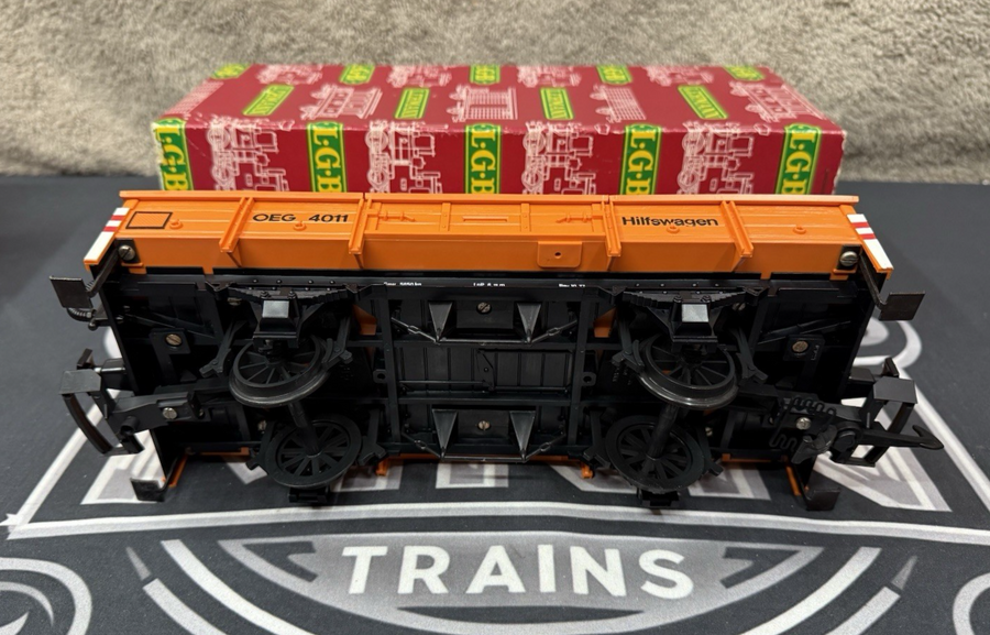 LGB 4011 G Scale OEG Low-Side Gondola w/ Covers EX/Box