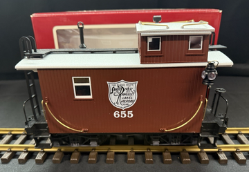 LGB 46655 SR&RL Sandy River Rangeley Lakes Caboose Metal Wheels Knuckles G Scale