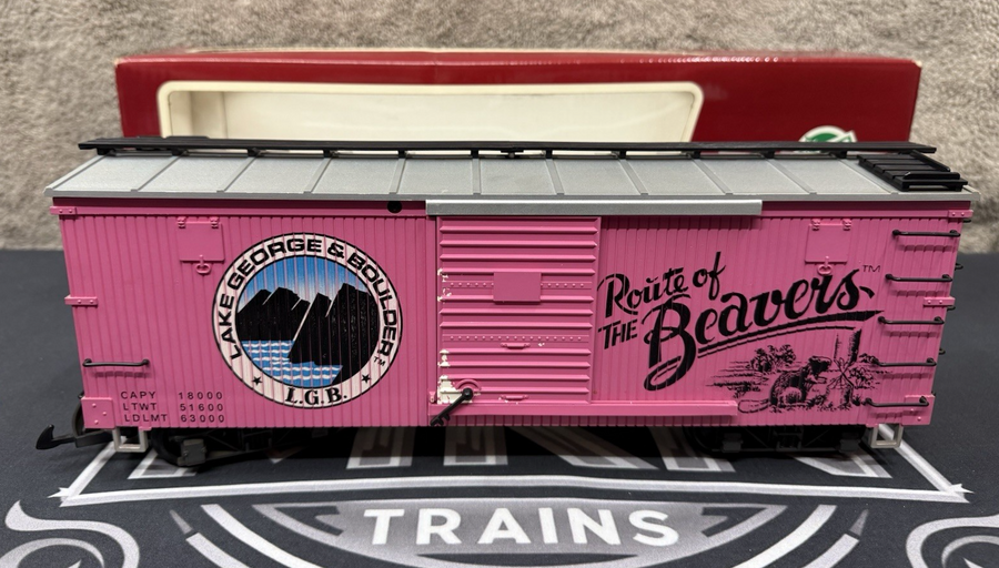 LGB 4090 G Scale Lake George & Boulder Route of the Beavers Boxcar EX/Box