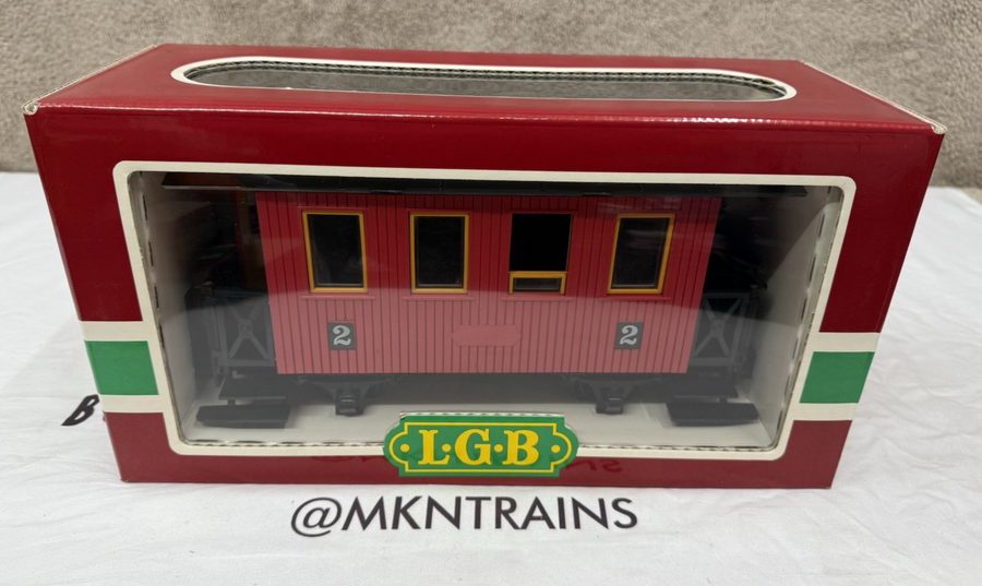LGB 30800 PRIMUS RED Passenger Coach Vintage LN/BOX
