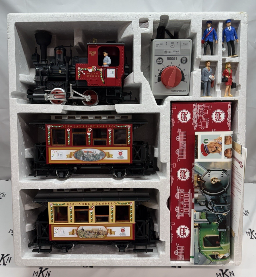 LGB 72950 Nürnberg 950th Anniversary Starter Set, w/Sound/Smoke Metal Wheels G