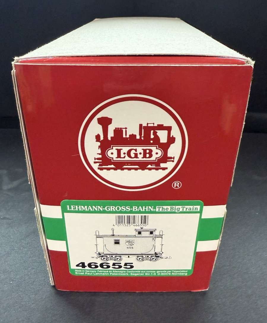 LGB 46655 SR&RL Sandy River Rangeley Lakes Caboose Metal Wheels Knuckles G Scale