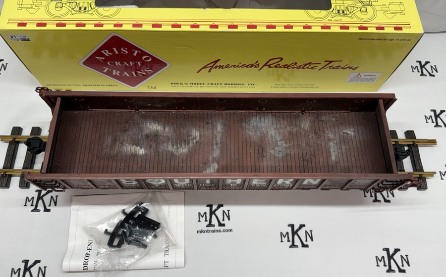 Aristocraft ART-41012 Drop End Gondola Car Southern #315767 Weathered G Scale