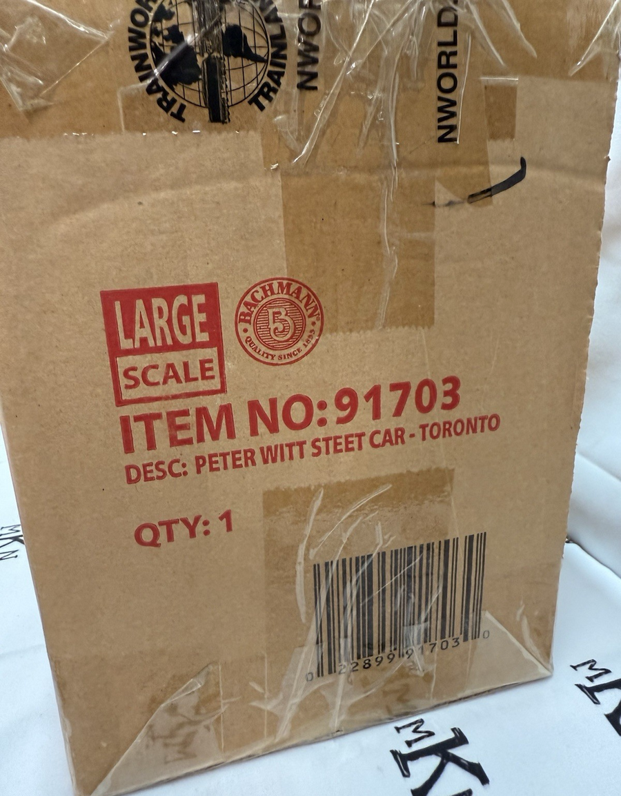 Bachmann 91703 "LS" Toronto Transportation Co Peter Witt Streetcar MINT NEW