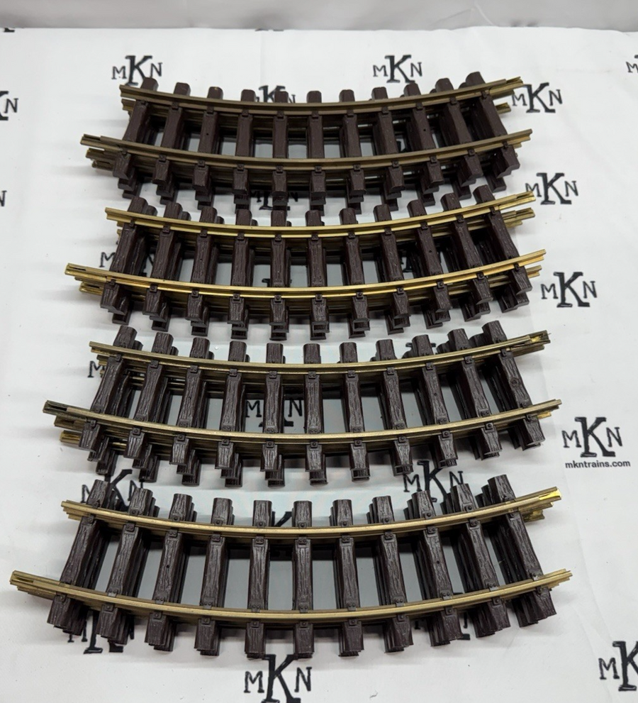 LGB 1100 11000 G Scale 30 Degree Curved Track Sections (12) EX