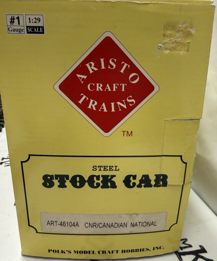 Aristo Craft Art 46104A CNR Canadian National Stock Car #46106 NIB