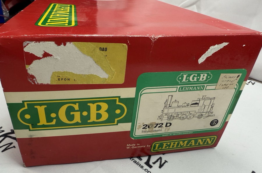 LGB 2072D 0-6-2 Steam Locomotive #298.53 G Scale Tested LN