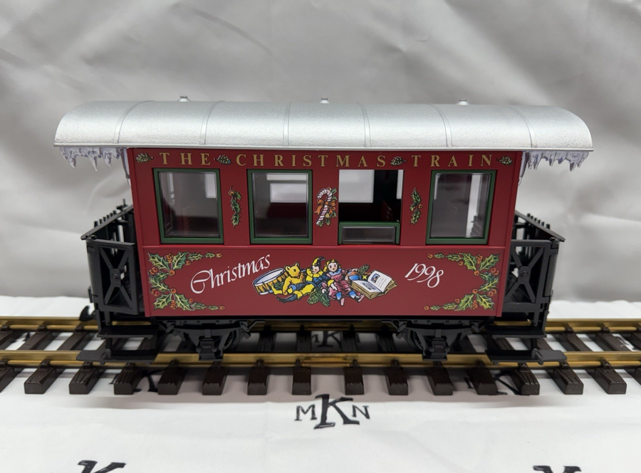 LGB 1998 LEHMANN The Big Train 36078 Christmas Passenger Car G Scale