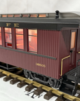 LGB 38805 Santa Fe Passenger Coach Car Burgundy Metal wheels lighted G Scale LN