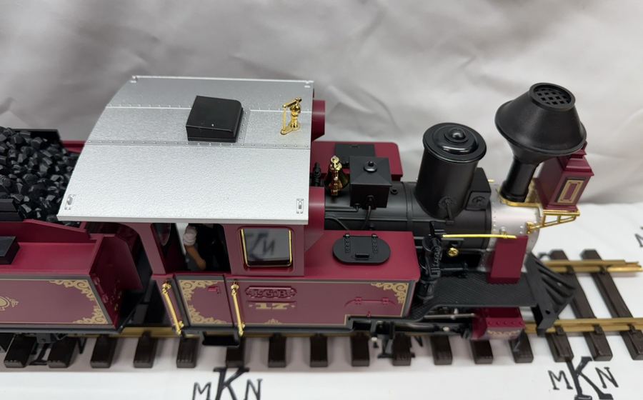 LGB 2217D Steam Locomotive and Powered Tender Red G Scale Rare Item