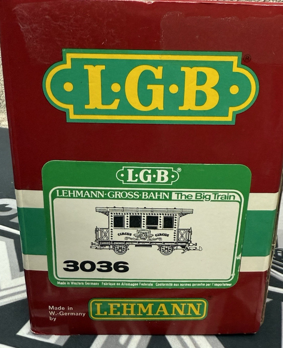 LGB 3036 Circus Passenger Car G Scale Brand New
