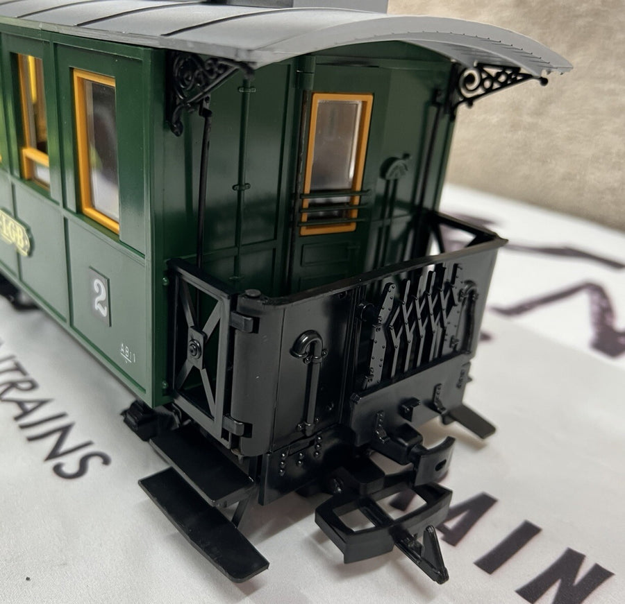 LGB 3010 2nd Class #2 Green Passenger Coach G Scale New/ No Box