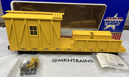 USA Trains 1871 G Pennsylvania Work Caboose Car Yellow New In Box Same Day Ship