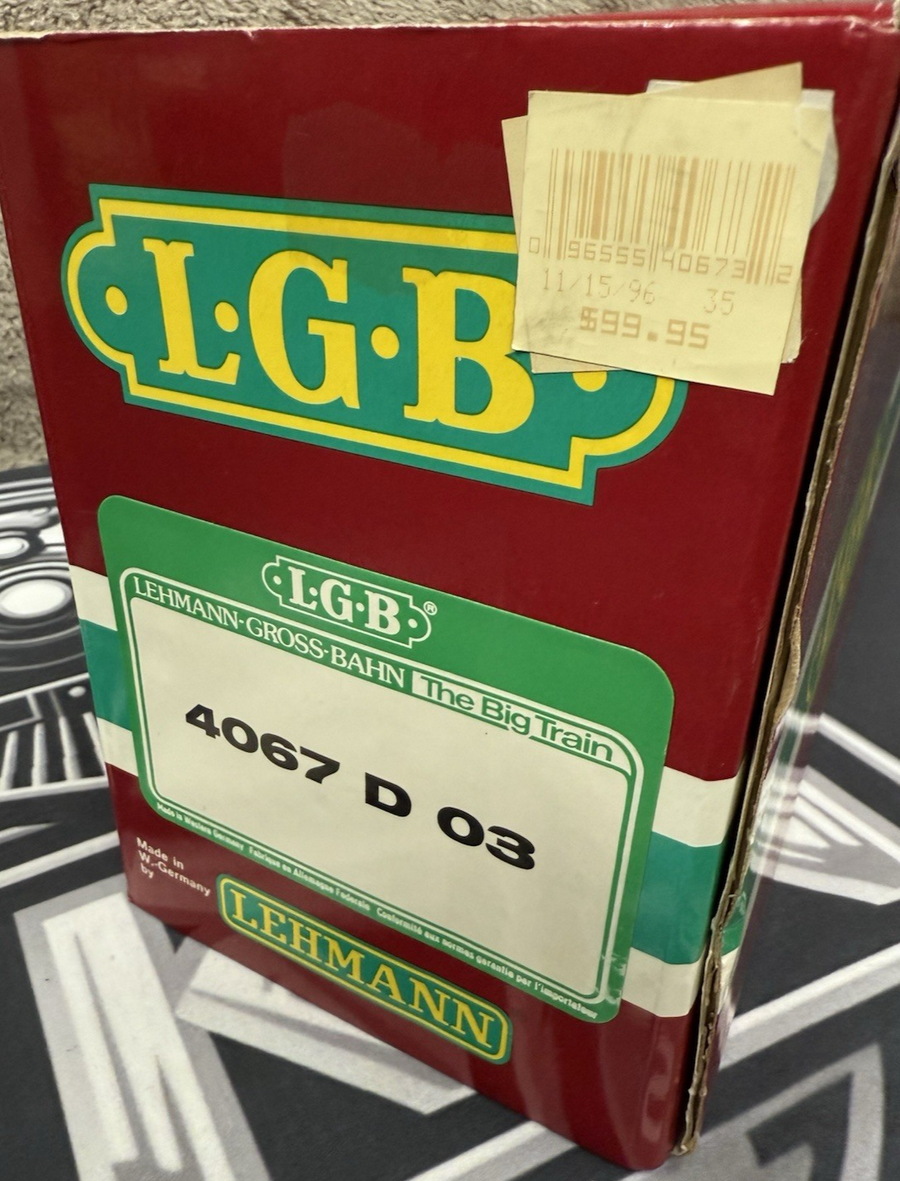 LGB 4067 D03 ATSF Santa Fe Box Car G Scale New/Box
