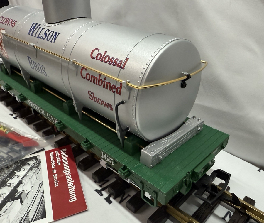 LGB 4080 DG Wilson Bros. Circus Train "Clowns" Water Tank Car G Scale