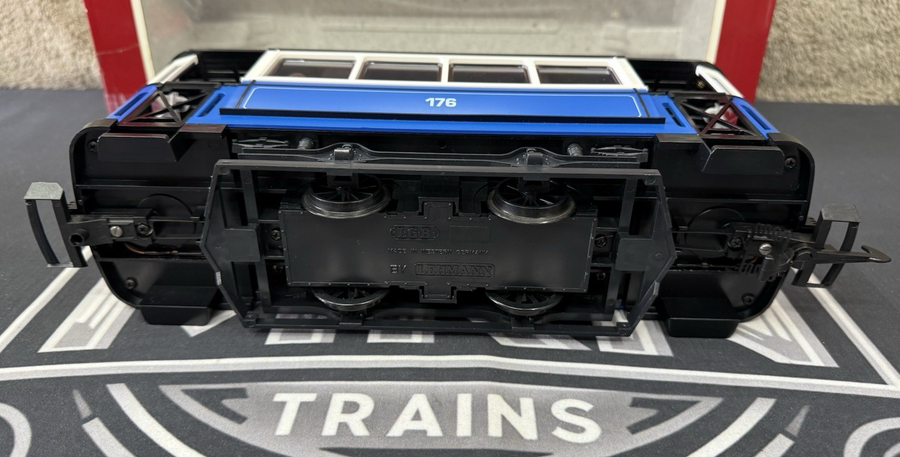 LGB 20202 2035 Trolley Street Cars Set Blue G Scale Tested LN/Box