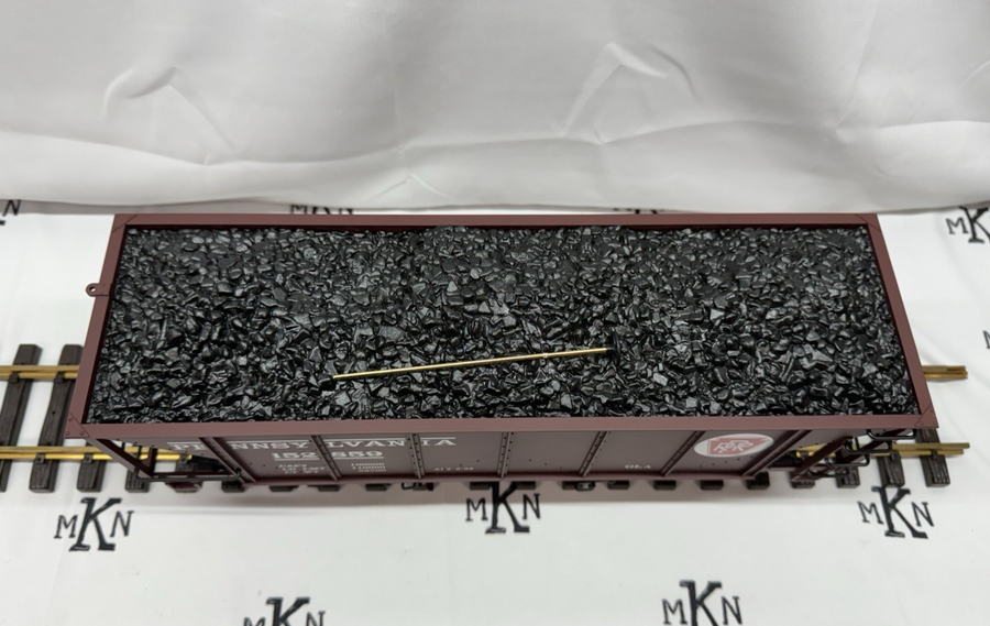 LGB 44763 Pennsylvania PRR 2 Bay Coal Hopper G Scale Metal Wheels #152859