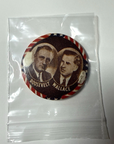 1940 Franklin Roosevelt Henry Wallace Jugate Presidential Campaign Pin 3rd Term